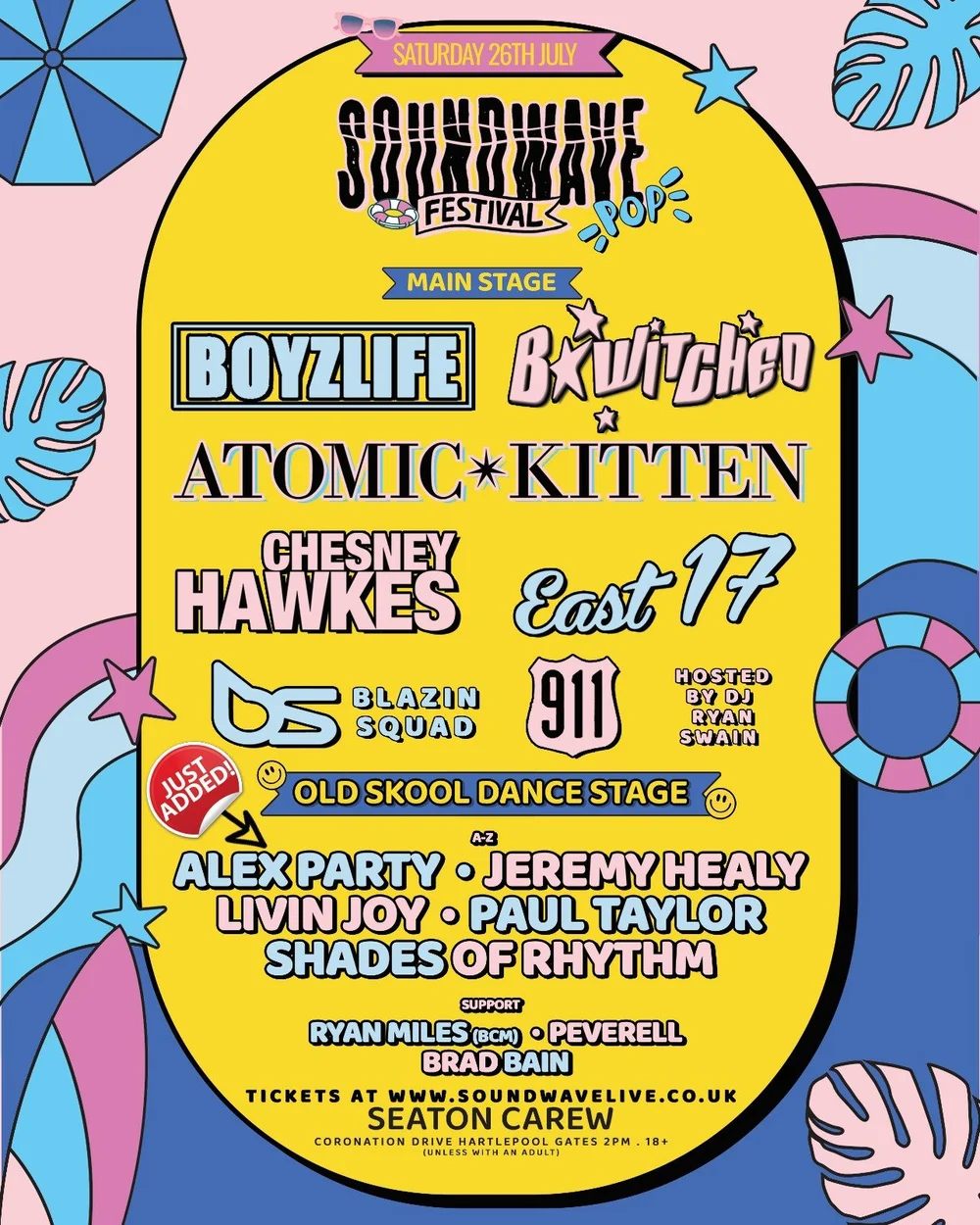 SoundWave Festival lineup poster